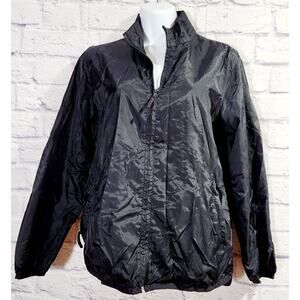 GAP Dark Blue Mesh Lined Full Zip Windbreaker XS Lightweight Pockets